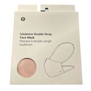 NEW Lululemon Double Strap Face Mask - Misty Pink